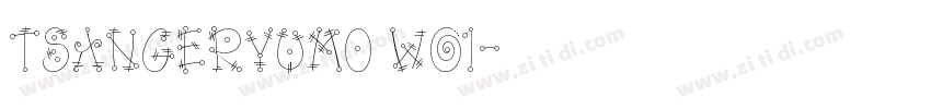 tsangeryumo w01字体转换